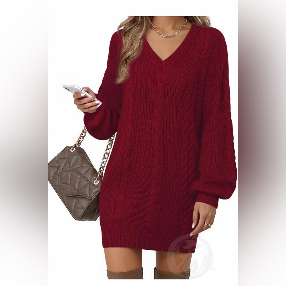 🆕Cable Knit Sweater Dress